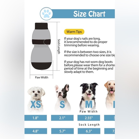 3 Pairs SCENEREAL Anti-Slip Dog Socks Shoes for Hot/Cold Pavement HG002 - Picture 2 of 5